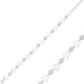Gumush BR0460334 Kelebek Gümüş Kadın Bileklik
