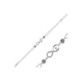 Gumush BR0460389 Sonsuzluk Aşkım Gümüş Kadın Bileklik