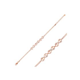 Gumush BR0460391 Üç Kalpli Sonsuzluk Gümüş Kadın Bileklik