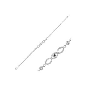 Gumush BR0460399 Sonsuzluk Annem Benim Gümüş Bileklik