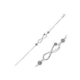 Gumush BR0460399 Sonsuzluk Annem Benim Gümüş Bileklik