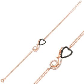 Gumush BR0460400 Kalpli Sonsuzluk Annem Gümüş Kadın Bileklik