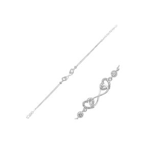 Gumush BR0460400 Kalpli Sonsuzluk Annem Gümüş Kadın Bileklik