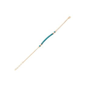 Gumush BR0460449 Mavi Taşlı Su Yolu Gümüş Kadın Bileklik