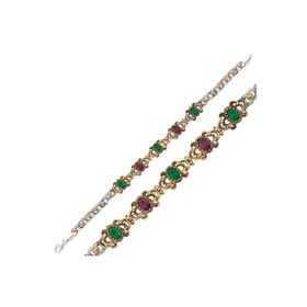 Gumush BR0460469 Yeşil Taşlı Otantik Gümüş Kadın Bileklik