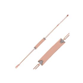 Gumush BR0460534 İsimlik Plaka Gümüş Kadın Bileklik