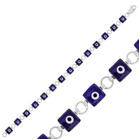 Gumush BR0460550 Kare Nazar Gümüş Kadın Bileklik