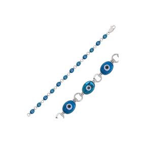 Gumush BR0460553 Oval Nazar Gümüş Kadın Bileklik