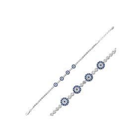 Gumush BR0460611 Gümüş Nazar Bayan Bileklik