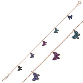Gumush BR0460626 Kelebek Gümüş Kadın Bileklik