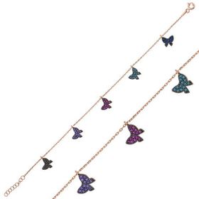 Gumush BR0460626 Kelebek Gümüş Kadın Bileklik