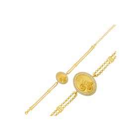 Gumush BR0460660 Tuğralı Gümüş Kadın Bileklik
