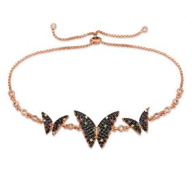 Gumush BR0460666 Kelebek Asansör Gümüş Bileklik