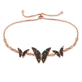 Gumush BR0460666 Kelebek Asansör Gümüş Bileklik