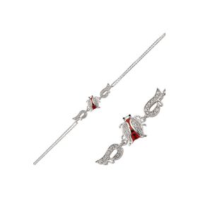 Gumush BR0460668 Uğur Böcekli Asansör Gümüş Bileklik