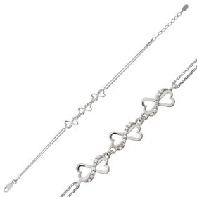 Gumush BR0460676 Kalpli Sonsuzluk Gümüş Bileklik