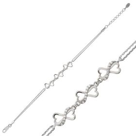Gumush BR0460676 Kalpli Sonsuzluk Gümüş Bileklik