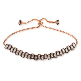 Gumush BR0460677 Baget Taşlı Asansör Gümüş Bileklik
