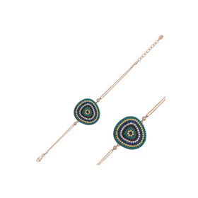 Gumush BR0460690 Rose Damla Nazar Gümüş Kadın Bileklik