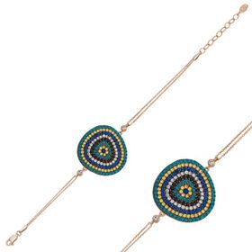 Gumush BR0460690 Rose Damla Nazar Gümüş Kadın Bileklik