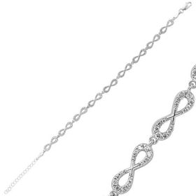 Gumush BR1340018 Sonsuzluk Gümüş Kadın Bileklik