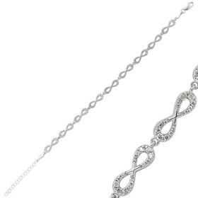 Gumush BR1340018 Sonsuzluk Gümüş Kadın Bileklik