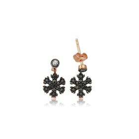 Gumush EA0710010 Gümüş Kar Tanesi Küpe