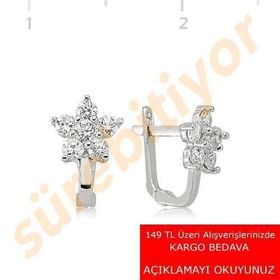 Gumush EA1080001 Taşlı Gümüş Küpe
