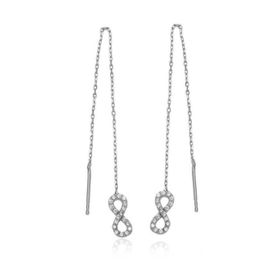 Gumush EA1160028 Gümüş Zincirli Sonsuzluk Küpe