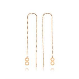 Gumush EA1160028 Gümüş Zincirli Sonsuzluk Küpe