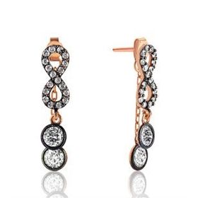 Gumush EA1160028 Gümüş Zincirli Sonsuzluk Küpe