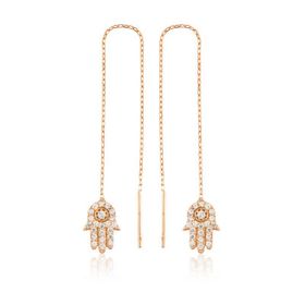 Gumush EA1160050 PB Zincirli Fatma Ana Eli Gümüş Küpe