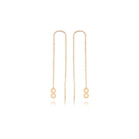 Gumush EA1160055 Gümüş Zincirli Sonsuzluk Küpe