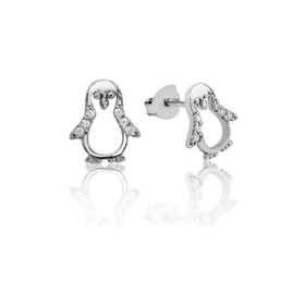 Gumush EA1160082 Gümüş Penguen Çivili Küpe