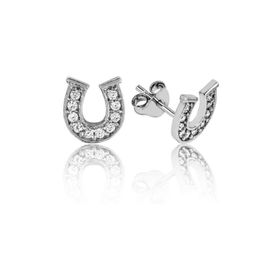 Gumush EA1160107 Gümüş Nal Çivili Küpe