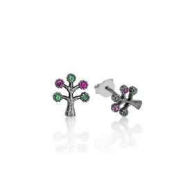 Gumush EA1160111 Gümüş Hayat Ağacı Çivili Küpe