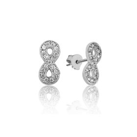 Gumush EA1160116 Gümüş Sonsuzluk Çivili Küpe