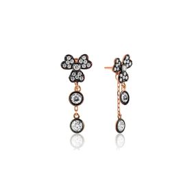 Gumush EA1160120 Gümüş Sallantılı Yonca Küpe