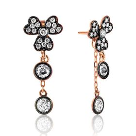 Gumush EA1160120 Gümüş Sallantılı Yonca Küpe