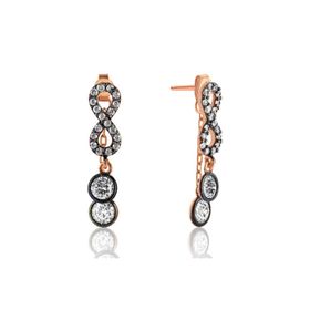 Gumush EA1160123 Gümüş Zincirli Sonsuzluk Küpe