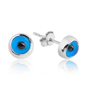 Gumush EA1160143 Gümüş Çivili Nazar Küpe