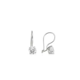 Gumush EA1160177 Gümüş Sallantılı Tek Taş Küpe