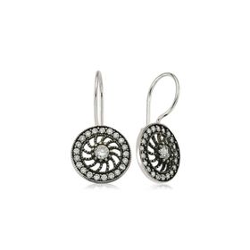 Gumush EA1160177 Gümüş Sallantılı Tek Taş Küpe