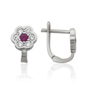 Gumush EA1160187 Gümüş Çiçek Çocuk Küpesi