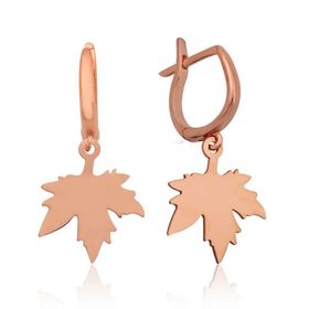 Gumush EA1160191 Gümüş Yaprak Küpe