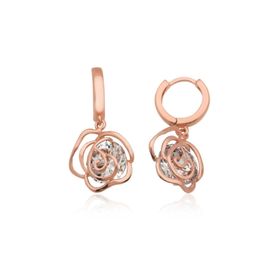 Gumush EA1160200 Gümüş Sallantılı Gül Küpe