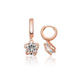 Gumush EA1160204 Gümüş Üç Boyutlu Çiçek Küpe