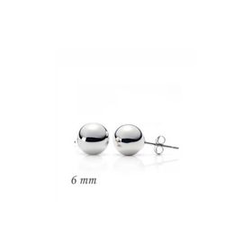 Gumush EA1160219 6 mm Gümüş Top Küpe