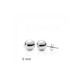 Gumush EA1160219 6 mm Gümüş Top Küpe