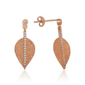 Gumush EA1160223 Gümüş Yaprak Küpe